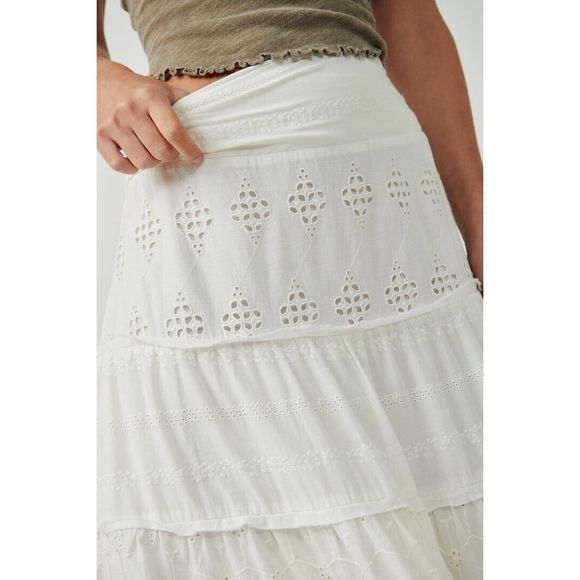Free People White Maxi Skirt - Picture 8 of 14